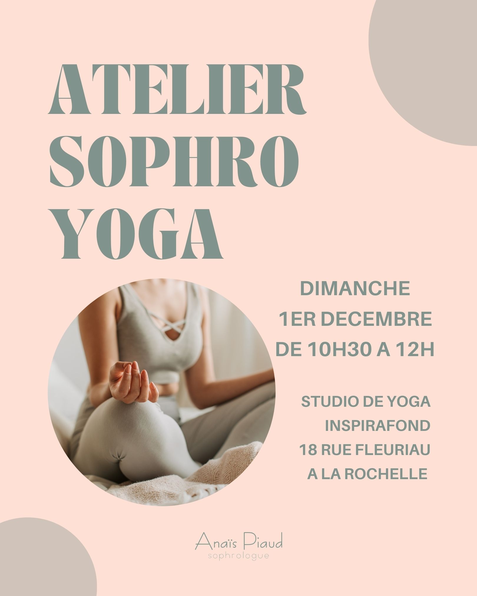 Atelier Sophro Yoga à La Rochelle